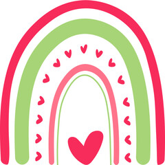 Colorful Valentine Rainbow