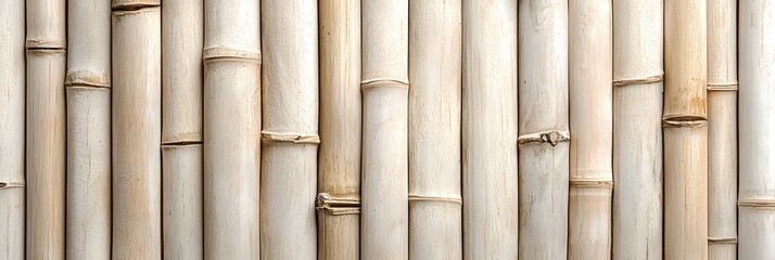 Fototapeta premium Rustic Bamboo Wall Decor Natural Organic Wooden Texture for Eco Friendly Asian Inspired Interior Design Sustainable minimalist and handcrafted materials create a soothing