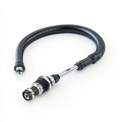 Black and silver automotive suspension component