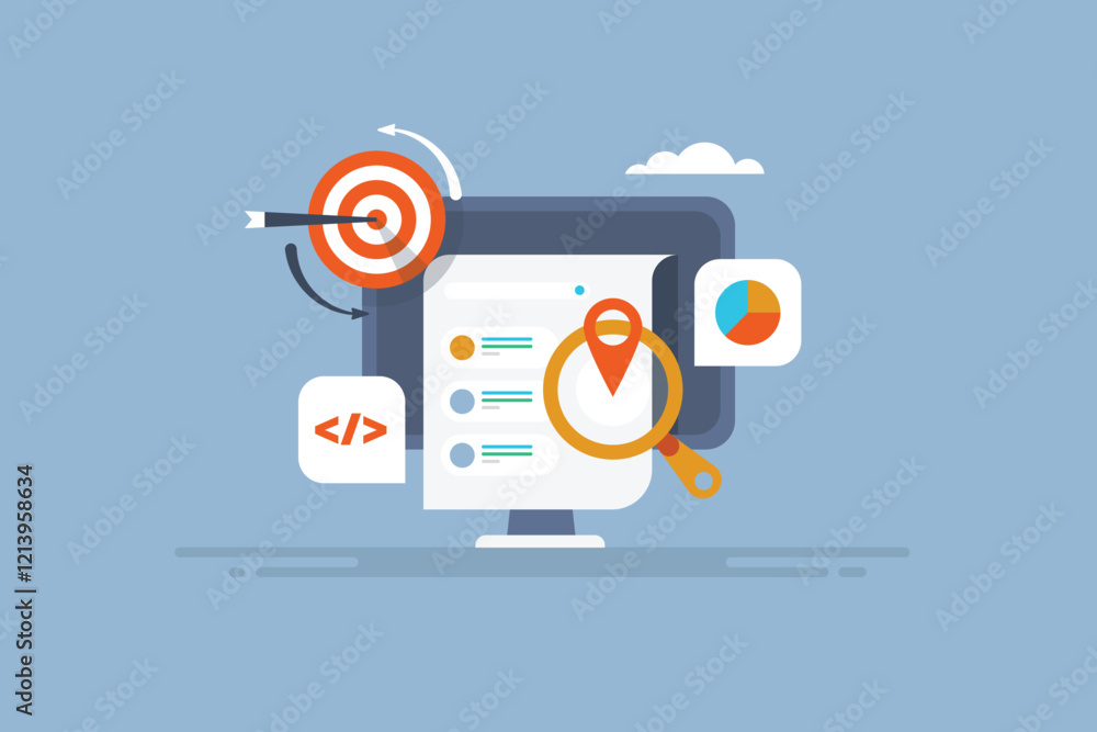 Poster search engine advertising with re-targeting customer tracking technology, ppc and display ad network