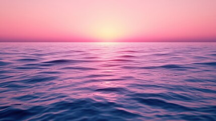 Obraz premium Serene Ocean Scene with Vibrant Colors at Sunrise