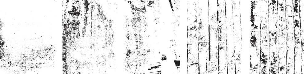 Fototapeta premium Grunge textures set. Collection of vector, distress, textures .Simply Place grungy textured overlay over any Object to Create grunge ,dirty effect .Various distressed texture for your design. 