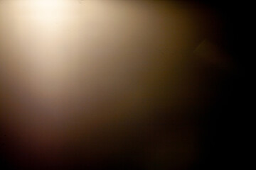Sun flare on the black background