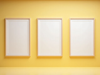 Blank Poster Trio – Versatile Background for Advertising Design