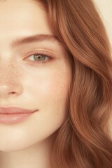 Obraz premium Soft natural beauty shines through with warm tones and gentle ex