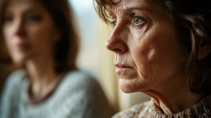 Fototapeta premium A therapist listening empathetically to a patient during a counseling session, showing understanding and compassion.