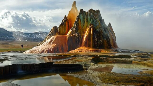 Majestic El Tatio Geyser, Atacama Desert, Chile