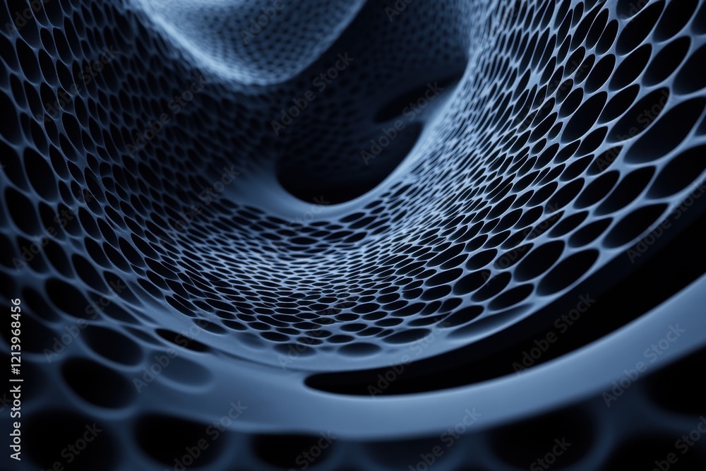 Poster future-oriented black honeycomb abstract backdrop. generative ai