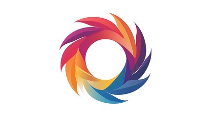 Abstract colorful swirl design graphic