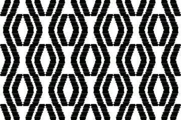 Ethnic abstract ikat art. Aztec ornament print. geometric ethnic pattern seamless color oriental. Design for background ,curtain, carpet, wallpaper, clothing, wrapping, Batik, vector illustration.