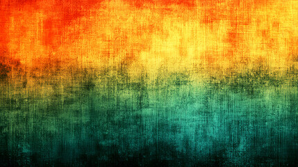 Vibrant Abstract Texture: Orange, Green & Yellow Gradient Background