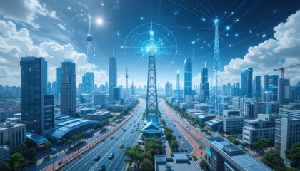 Smart city aerial network connection