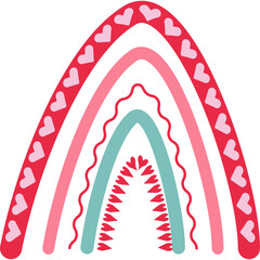 Colorful Valentine Rainbow