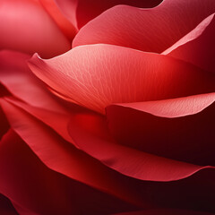 Romantic Red Rose Petal with Soft Bokeh Lights 