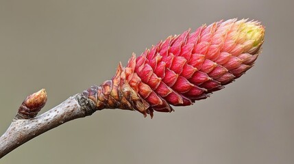 Red Alder Tree Branch with Developing Buds