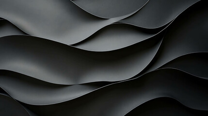 Obraz premium Textured black paper with subtle gray highlights