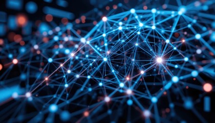 Obraz premium Abstract network connection graphic