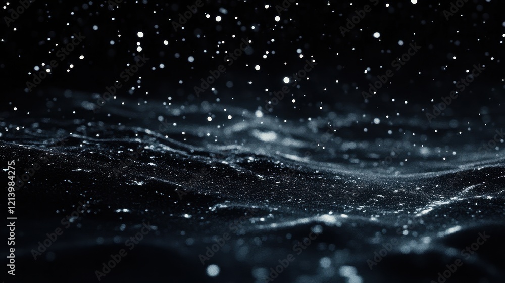 Poster abstract dark wave with bokeh lights a minimalist fluid background