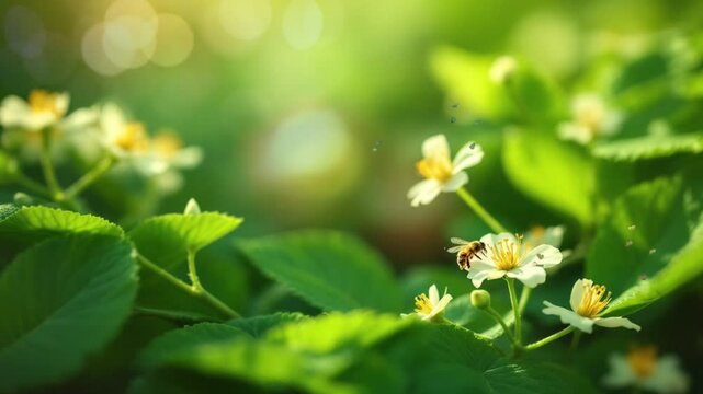 bee on flower