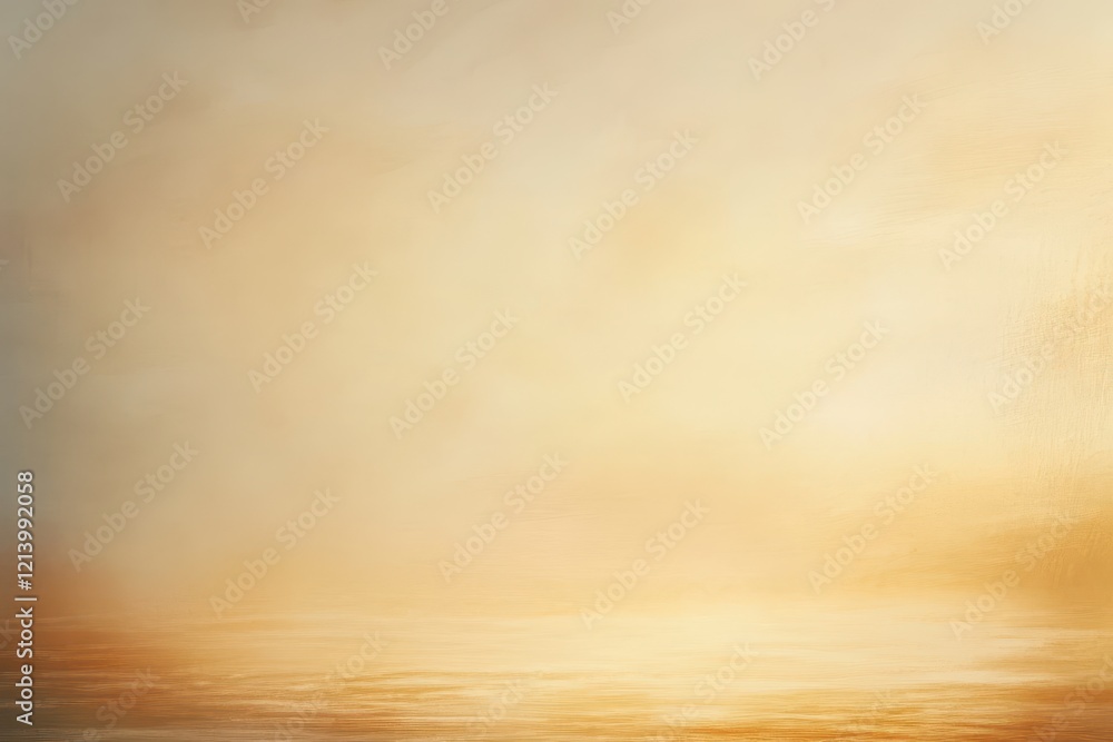 Poster warm golden abstract background with textured floor and soft light, perfect for product display and 