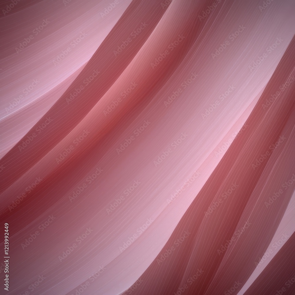 Poster dynamic overlapping waves in mocha mousse color abstract design soft environment calm viewpoint