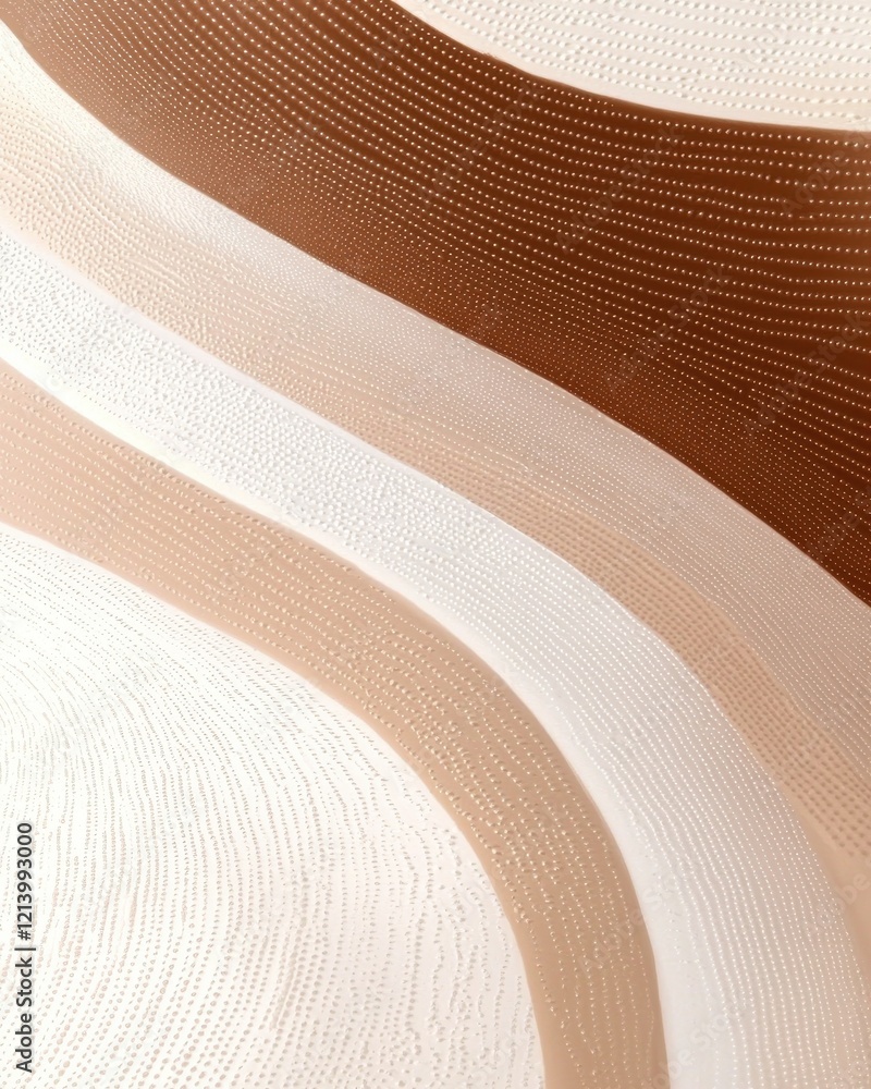 Poster elegant mocha mousse color play polka dots vertical design textured background soft tones minimalist