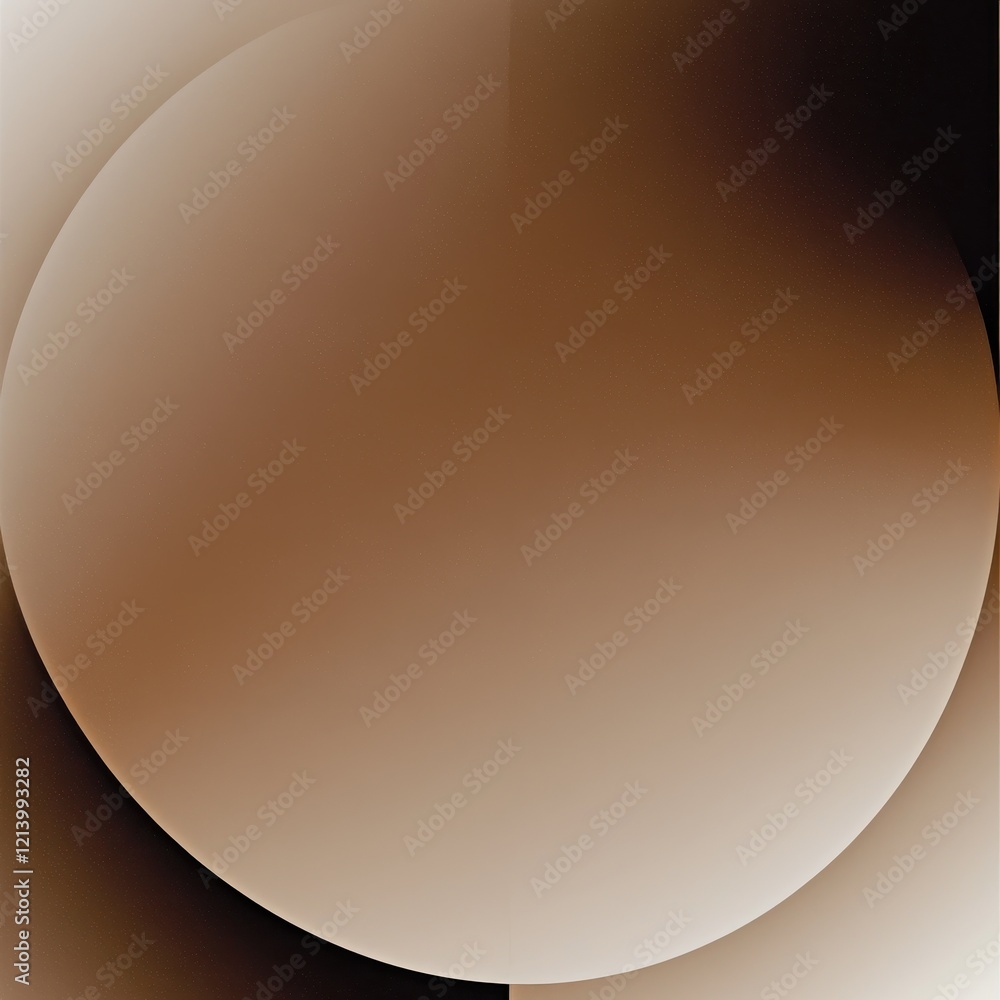 Poster dynamic geometric mocha mousse color circles abstract phone wallpaper modern design digital art over