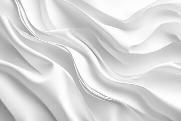 Obraz premium Silken Waves: A Dance of White Fabric