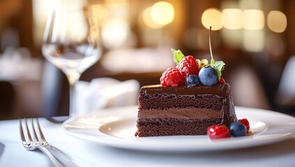 A delectable slice of Black Forest cake