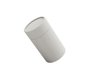 A Sleek Paper Jar Cylindrical Container Box For Product Packaging Concept 3d Illustration