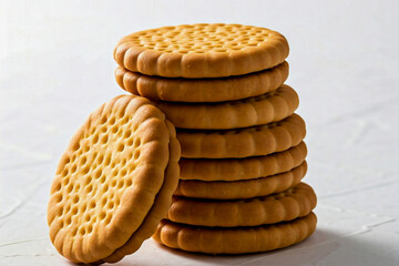 stack of cookies on a plate