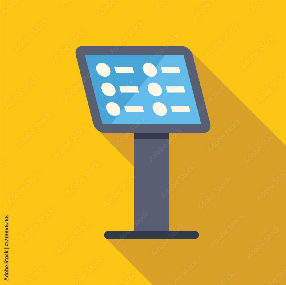 Aufkleber digital scoreboard displaying partial game results, ideal for sports and competition concepts