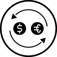 Dollar to Euro Conver icon style