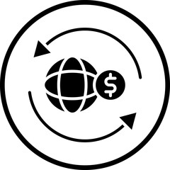 Global Cash Transfer icon style