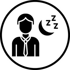 Healthy Sleeping icon style
