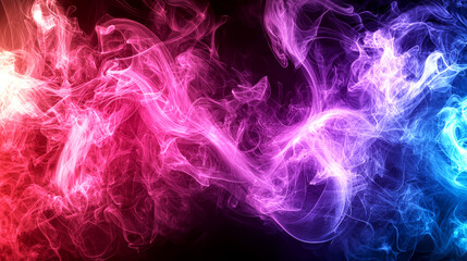 Obraz premium Abstract Colorful Smoke: Vibrant, Dreamlike, and Ethereal Digital Art