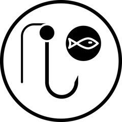 Fish Hook icon style