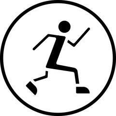 Rollerblading Jump icon style