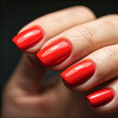 Nail qutez red nails 