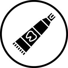 Toothpaste icon style