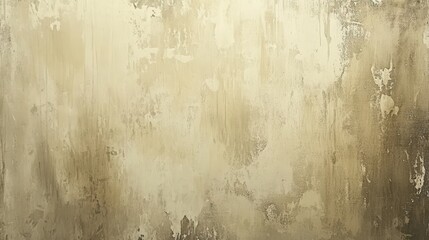Fototapeta premium Distressed Beige Wall Texture with Grunge and Patina, Full Frame.