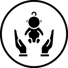Fototapeta premium Adoption icon style