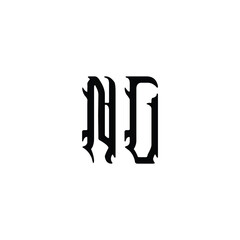 NC monogram logo design letter text name symbol monochrome logotype alphabet character simple logo