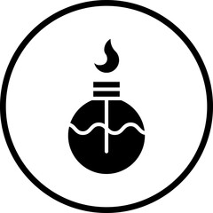 Alcohol Burner icon style