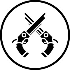 Revolver icon style