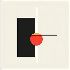 Abstract geometric shapes composition (11)