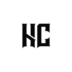 NC monogram logo design letter text name symbol monochrome logotype alphabet character simple logo