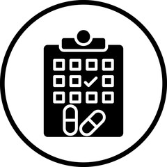 Medicine Schedule icon style