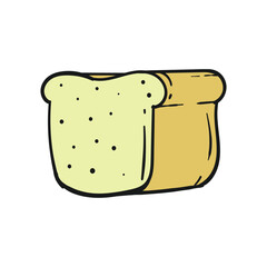 Cartoon illustration of a loaf of sliced bread