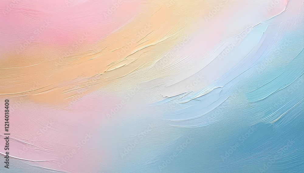 Poster abstract pastel oil paint with soft texture on canvas background with copy space.